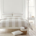 Drift Home Upton Stripe Print Eco-Friendly Duvet Cover Set