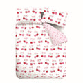 Catherine Lansfield Cherries and Bows Easy Care Reversible Duvet Cover Set