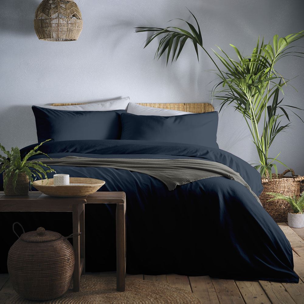 Appletree Cassia 180 Thread Count 100% Cotton Percale Duvet Cover Set