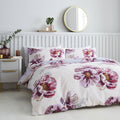 Catherine Lansfield Cecilia Floral Print Easy Care Reversible Duvet Cover Set