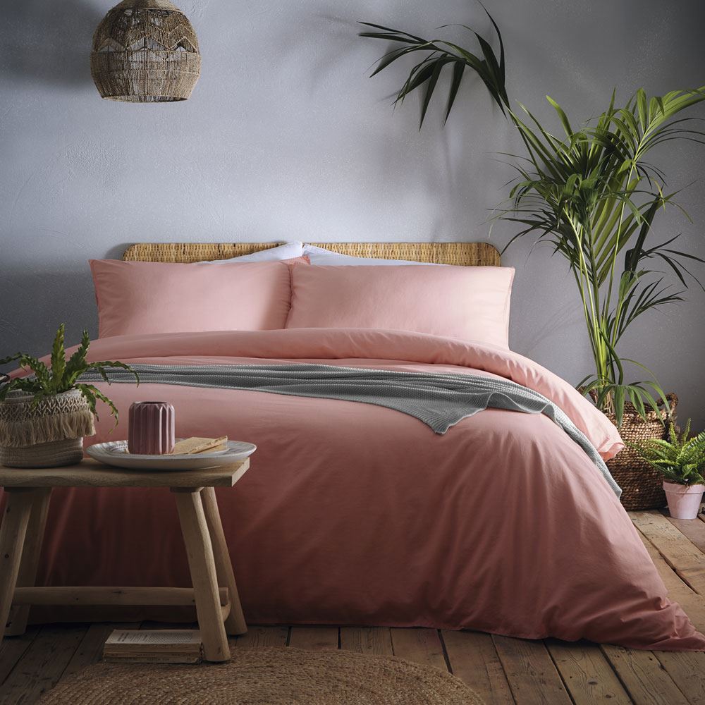 Appletree Cassia 180 Thread Count 100% Cotton Percale Duvet Cover Set