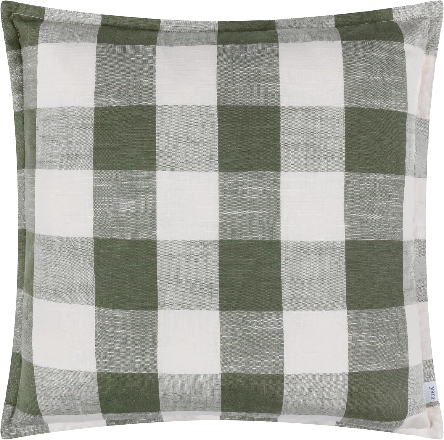 Yard Chesil Check Woven Water Resistant Outdoor Oxford Border Cushion Cover