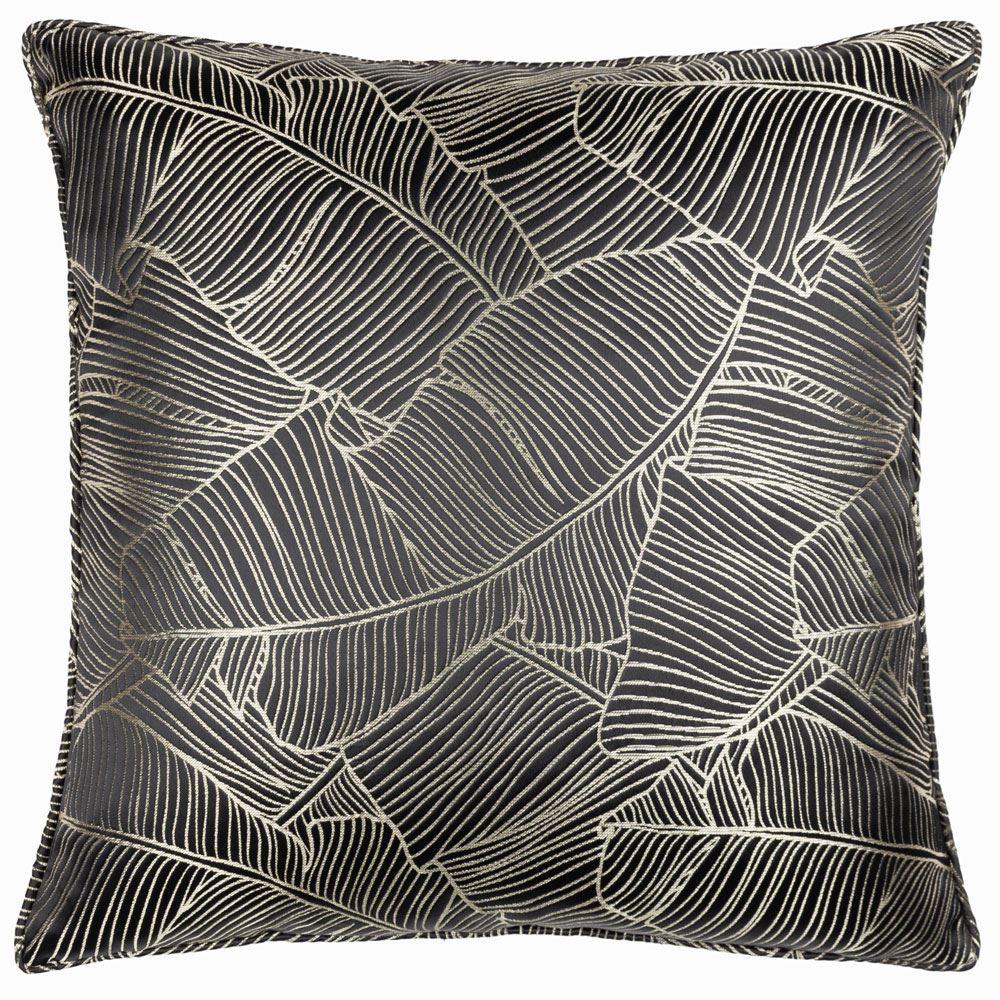 Wylder Seymour Golden Thread Embroidered Piped Edge Cushion Cover
