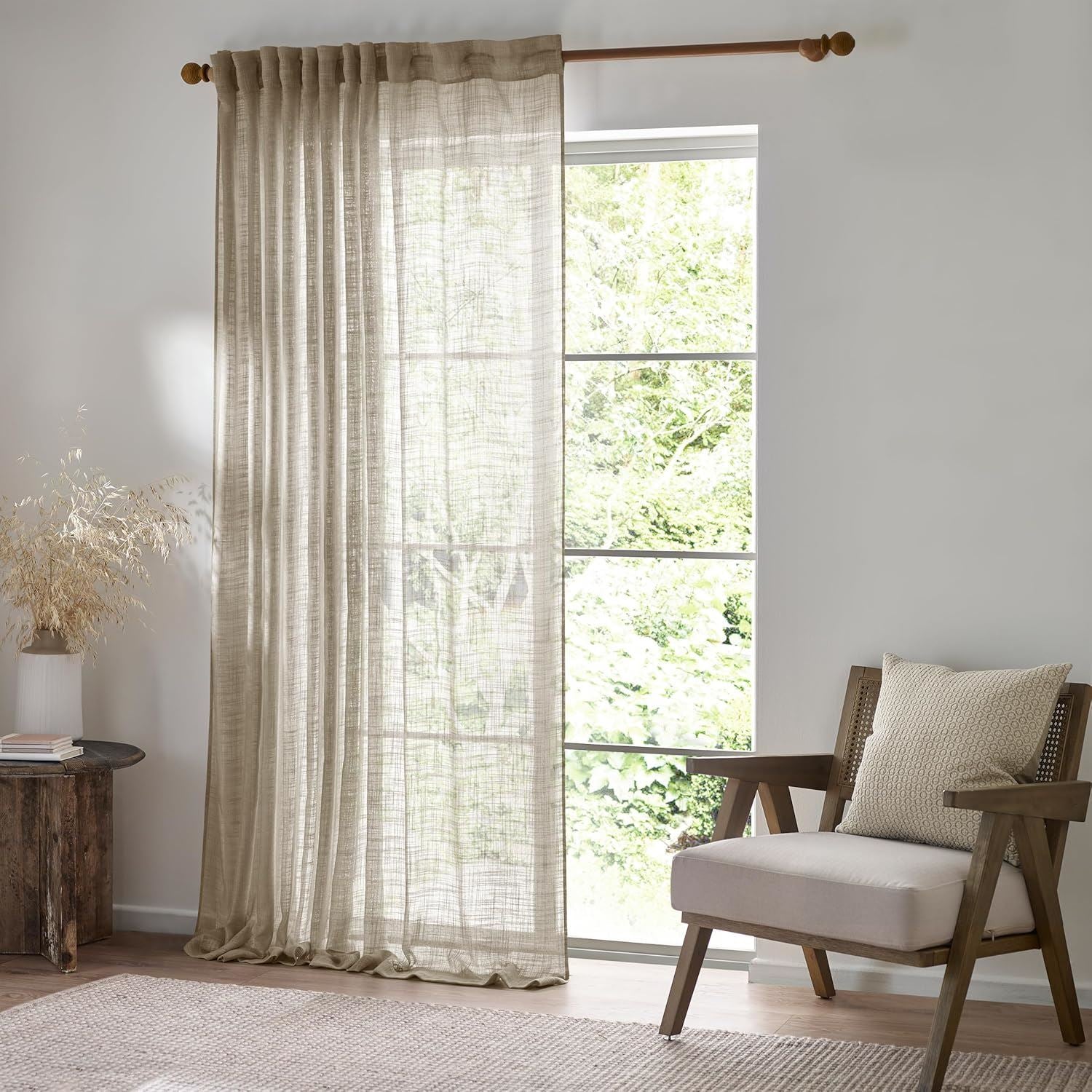 Yard Cirrus Woven Sheer Tab Top Voile Curtain Panel