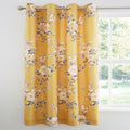 Catherine Lansfield Canterbury Floral Eyelet Lined Curtains