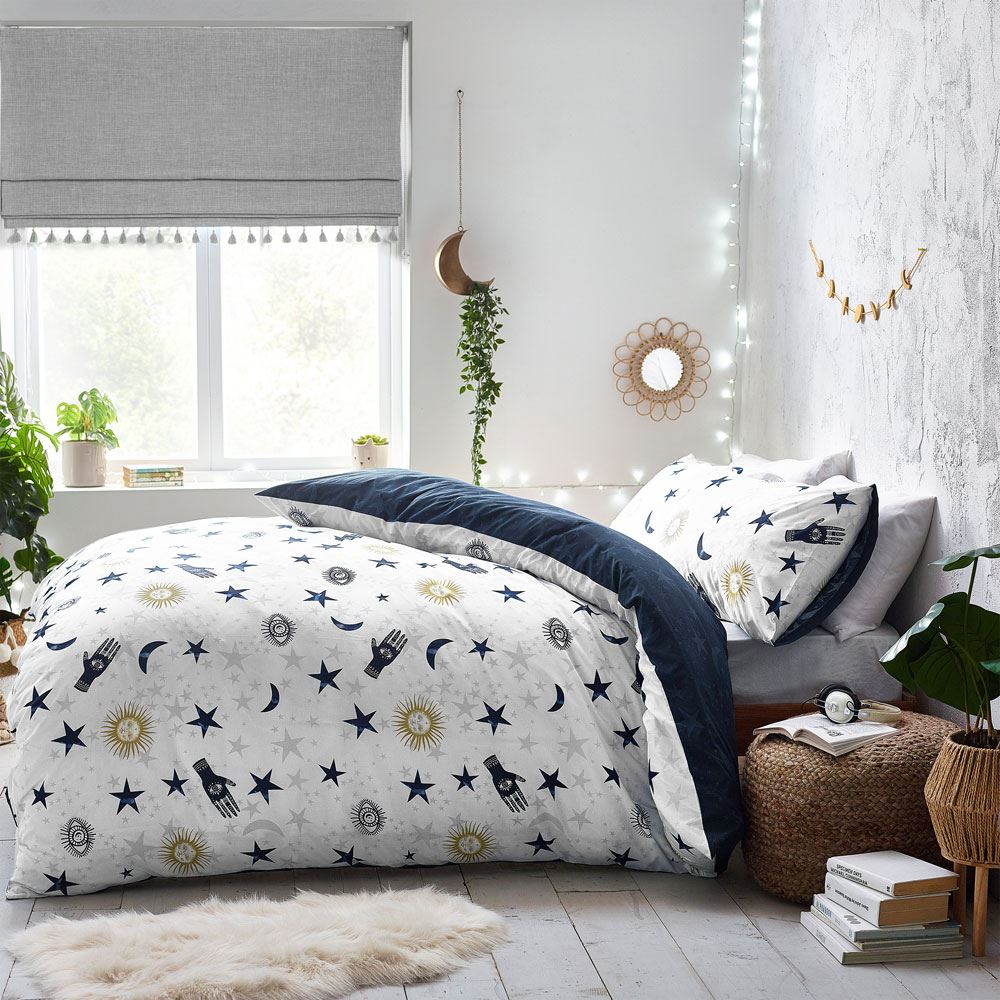 Furn Style Lab Stargazer Mystical Print Reverisble Duvet Cover Set