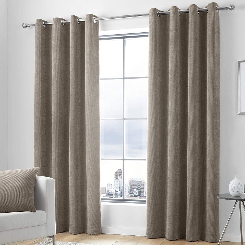 Appletree Signature Kilbride Cord Chenille Textured Eyelet Lined Curtains
