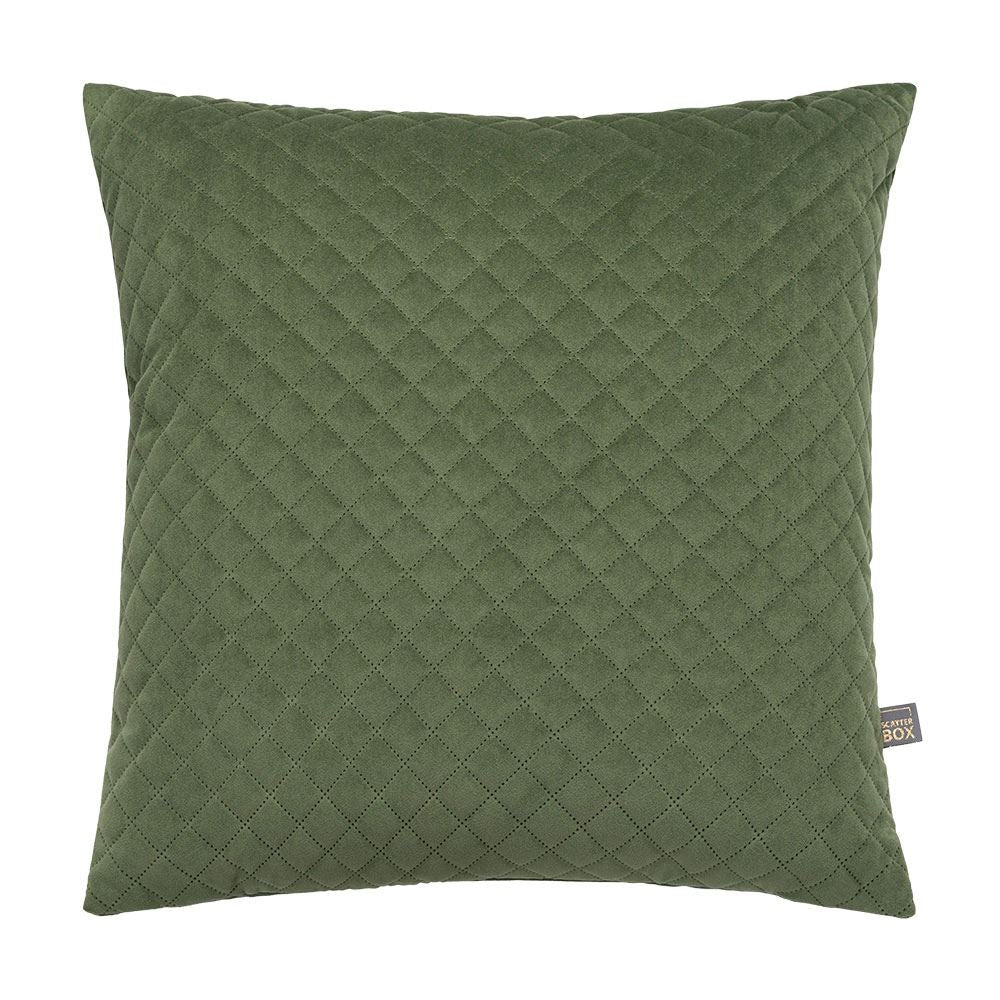 Scatter Box Erin Diamond Geometric Quilted Feather Filled Cushion