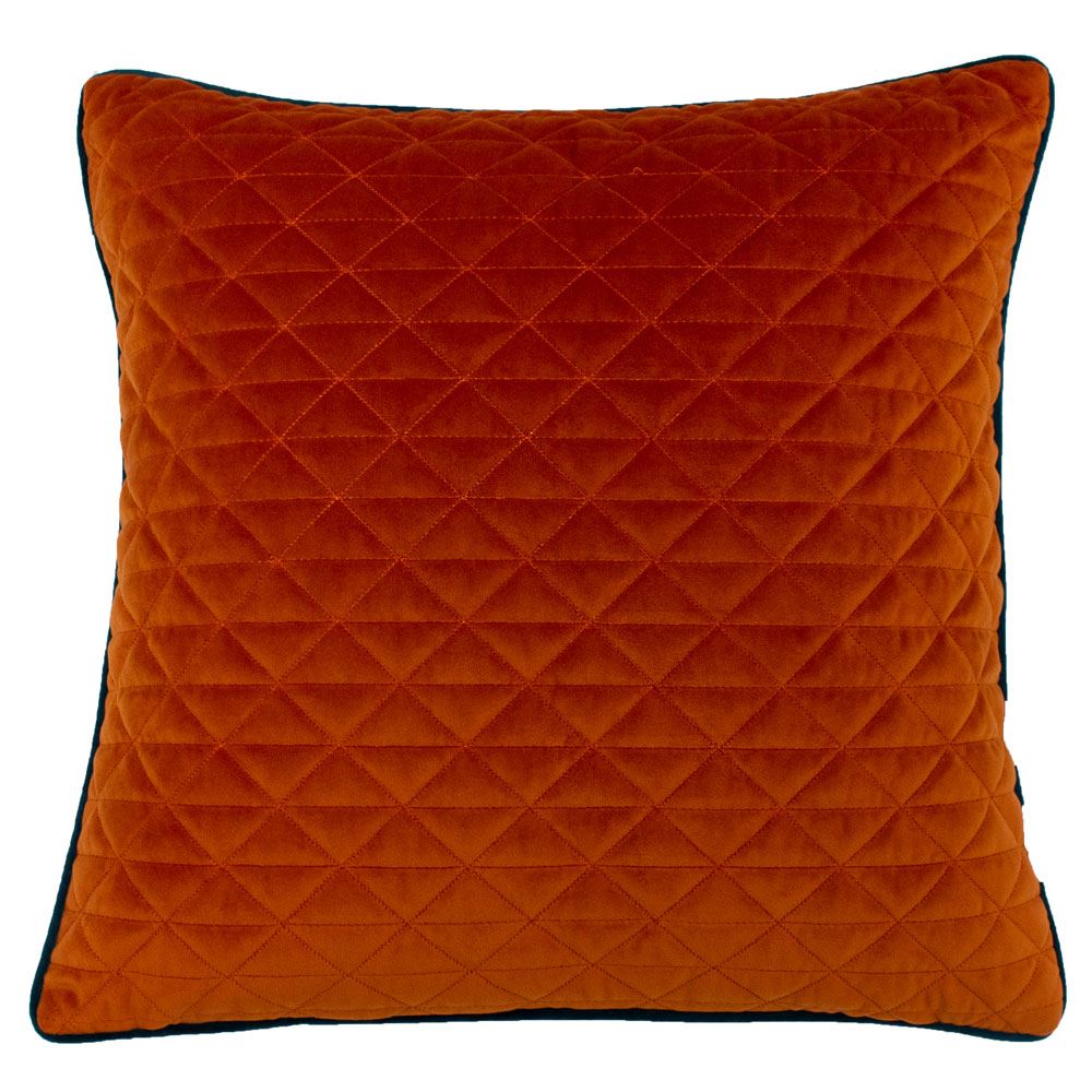 Riva Home Quartz Geometric Quilted Diamond Stitch Piped Cushion Cover