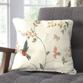 Dreams & Drapes Darnley Nature Print 100% Cotton Piped Edge Cushion Cover