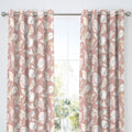 Dreams & Drapes Samana Paisley Floral Print Eyelet Lined Curtains