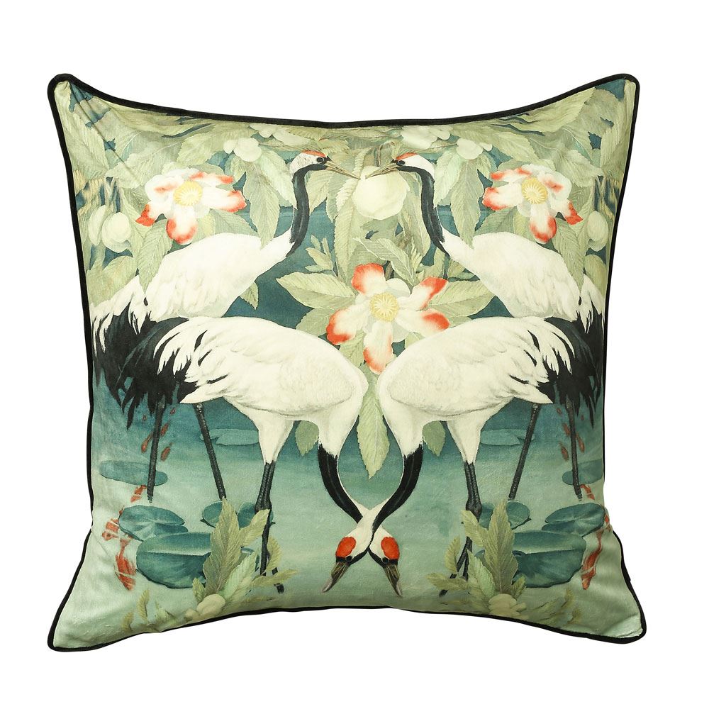 Scatter Box West Lake Digital Printed Piped Feather Filled Cushion