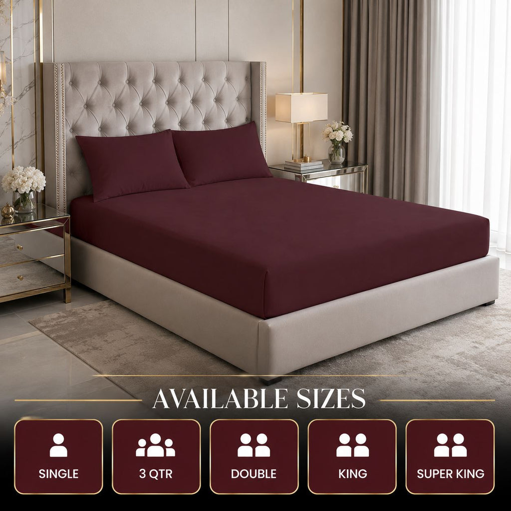 Night Zone Easy-care extra deep fitted sheets
