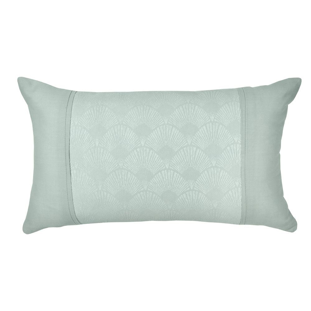 Dreams & Drapes Nouveau Fan Art Deco Woven Jacquard Filled Cushion