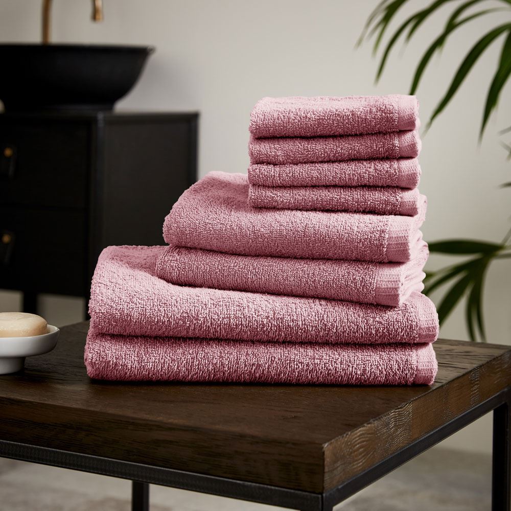 Catherine Lansfield Quick Dry 100% Cotton 8 Piece Towel Bale