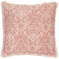 Paoletti Durelle Damask 100% Cotton Fringed Cushion Cover