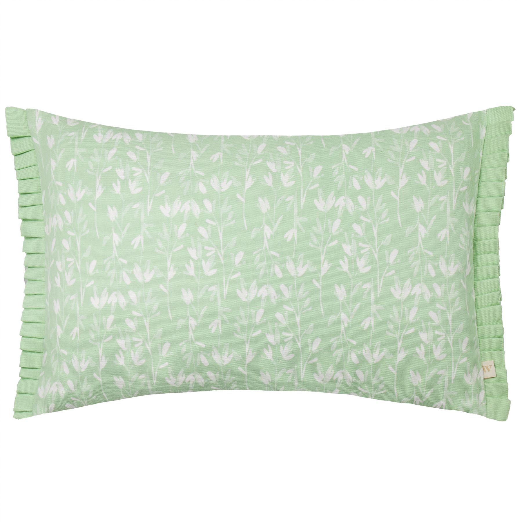 Wylder Belle Floral 100% Cotton Pleated Edge Cushion Cover