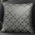 Curtina Oriental Squares Geometric Textured Piped Cushion Cover