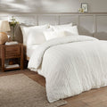 Duvet Day Harrison Stripe Tufted Soft-Touch Easy-Care Duvet Cover Set