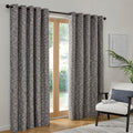 Curtina Talon Jacquard Woven Textured Eyelet Lined Curtains
