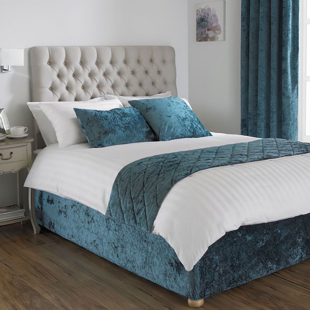 Paoletti Verona Crushed Velvet Bed Runner, 50 x 200 Cm