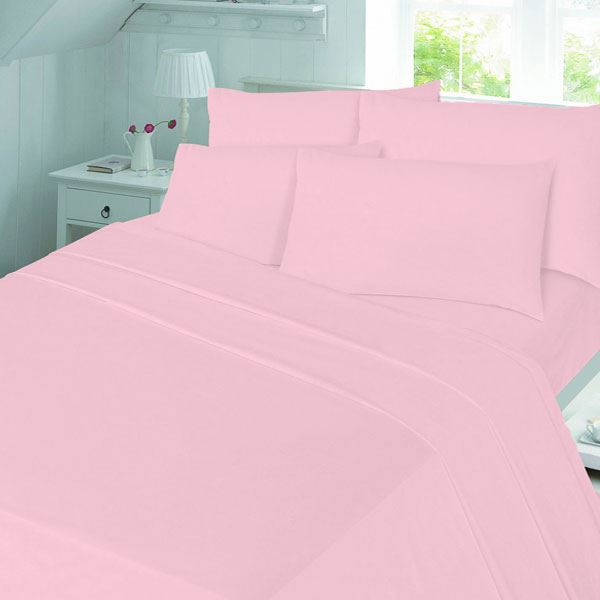 Night Zone Plain Dyed 100% Brushed Cotton Flannelette Duvet Cover Set