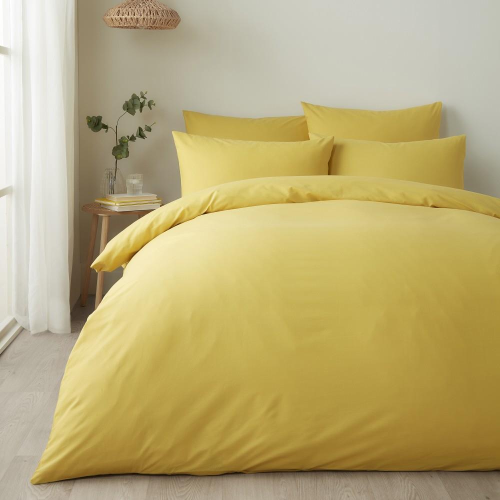 Appletree Style Pure Plain 100% Cotton Duvet Cover Set