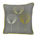 Fusion Delta Floral 100% Cotton Piped Filled Cushion