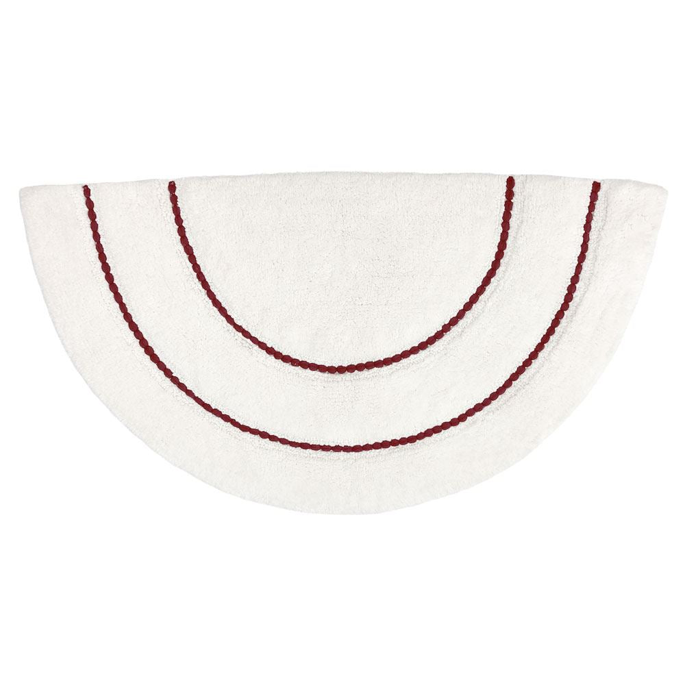 Furn Semi Circle Braided 100% Cotton Bath Mat
