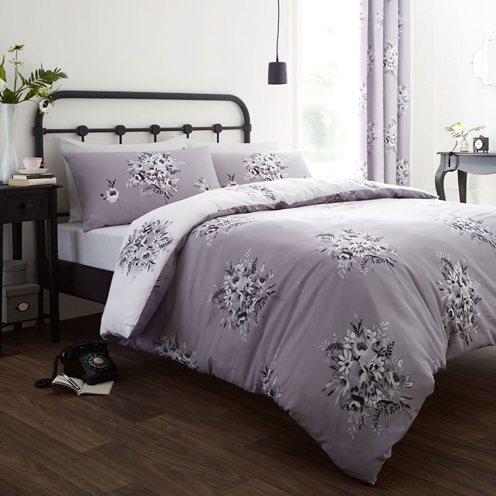 Catherine Lansfield Designer Collection Floral Bouquet Duvet Cover Set