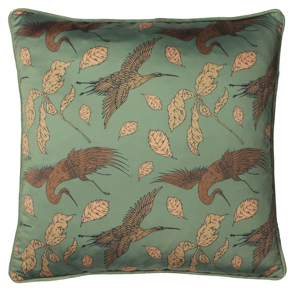 Paoletti Harper Nature Print Piped Edge Cushion Cover