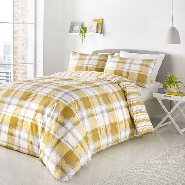 Fusion Balmoral Check Easy Care Duvet Cover Set