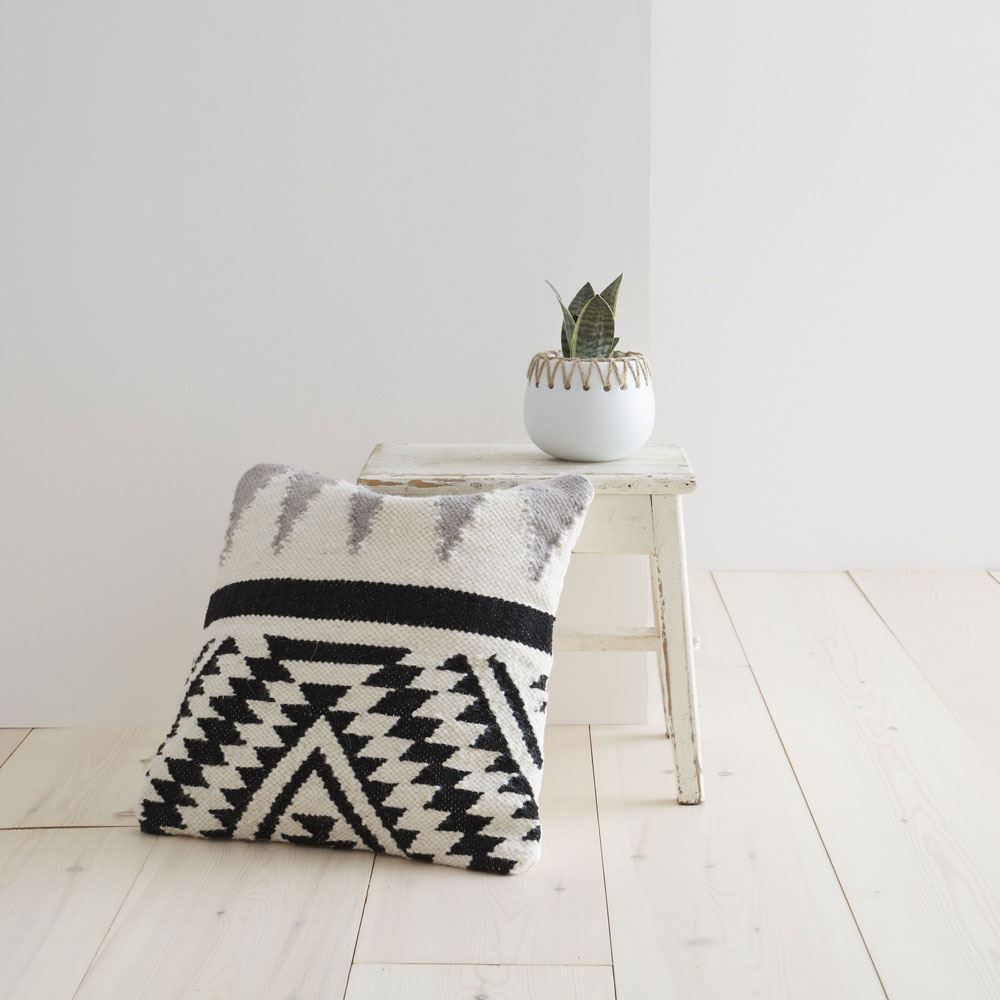 Pineapple Elephant Nuna Geo Woven Wool Rich Filled Cushion