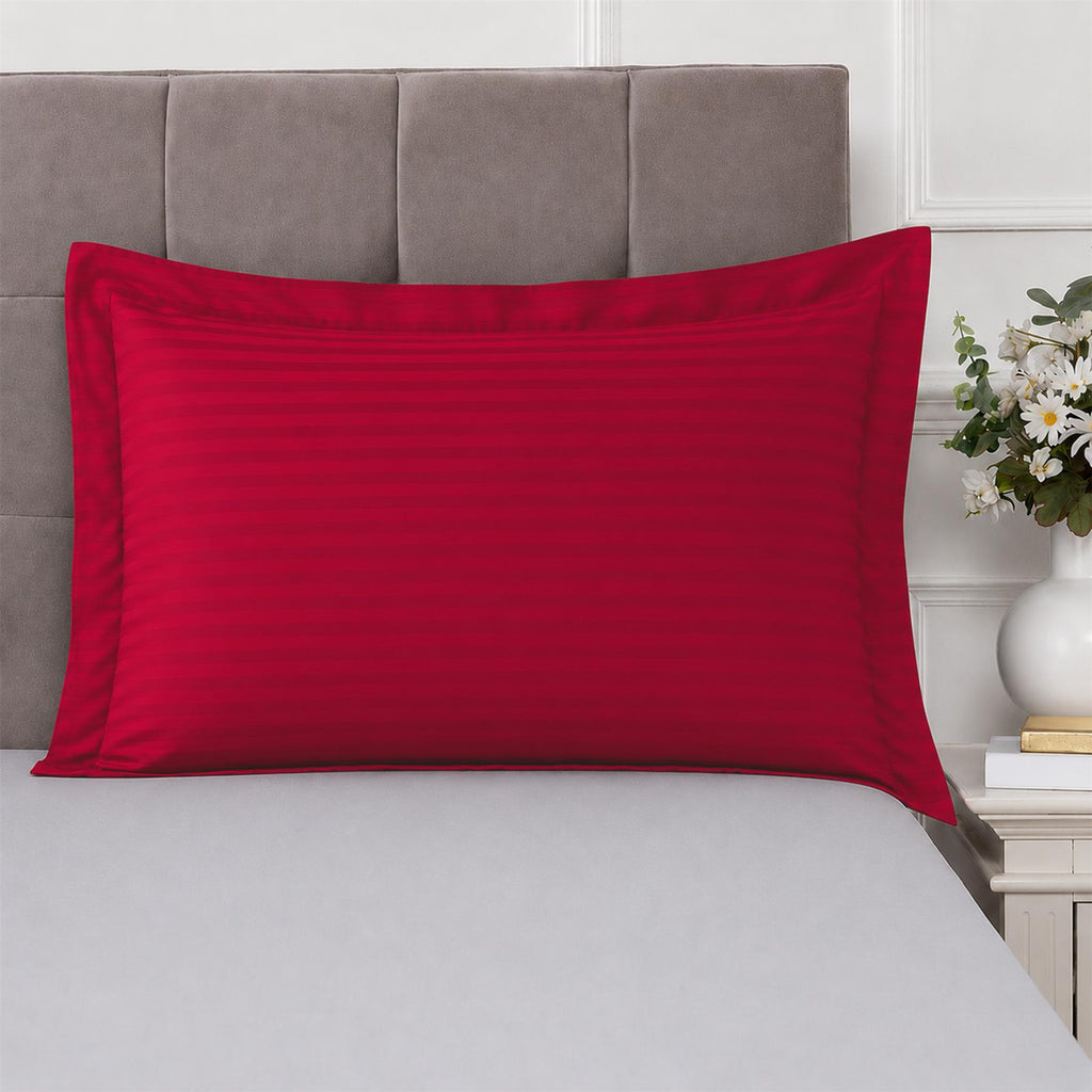 Night Zone Satin Stripe 100% Cotton 250 Thread Count Oxford Pillow Case