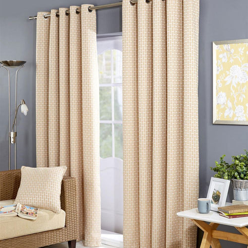 Alan Symonds Balmoral Faux Wool Yarn Eyelet Curtains