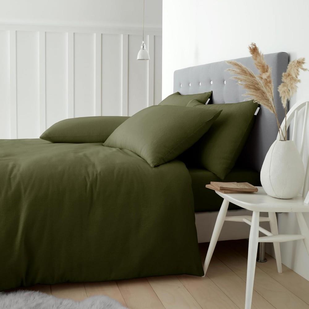 Catherine Lansfield 100% Brushed Cotton Duvet Cover Set