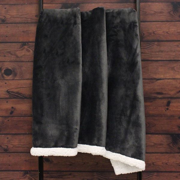 Riva Paoletti Lux Sherpa Fleece Throw, 127 x 152 Cm