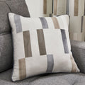 Fusion Oakland Contemporary Print 100% Cotton Piped Edge Filled Cushion