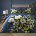 Soiree Alaya Floral Print 100% Cotton Sateen 200 Thread Count Duvet Cover Set