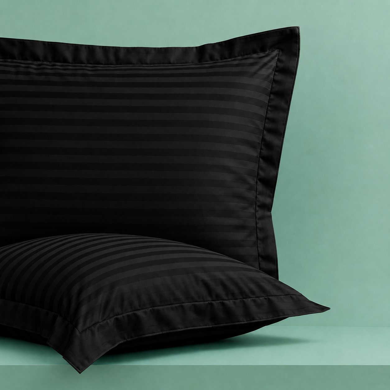 Night Zone Satin Stripe 100% Cotton 250 Thread Count Oxford Pillow Case