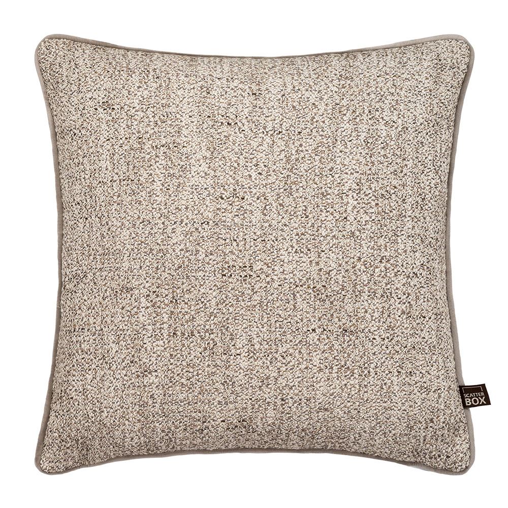 Scatter Box Leah Textured Woven Feather Filled Piped Edge Cushion