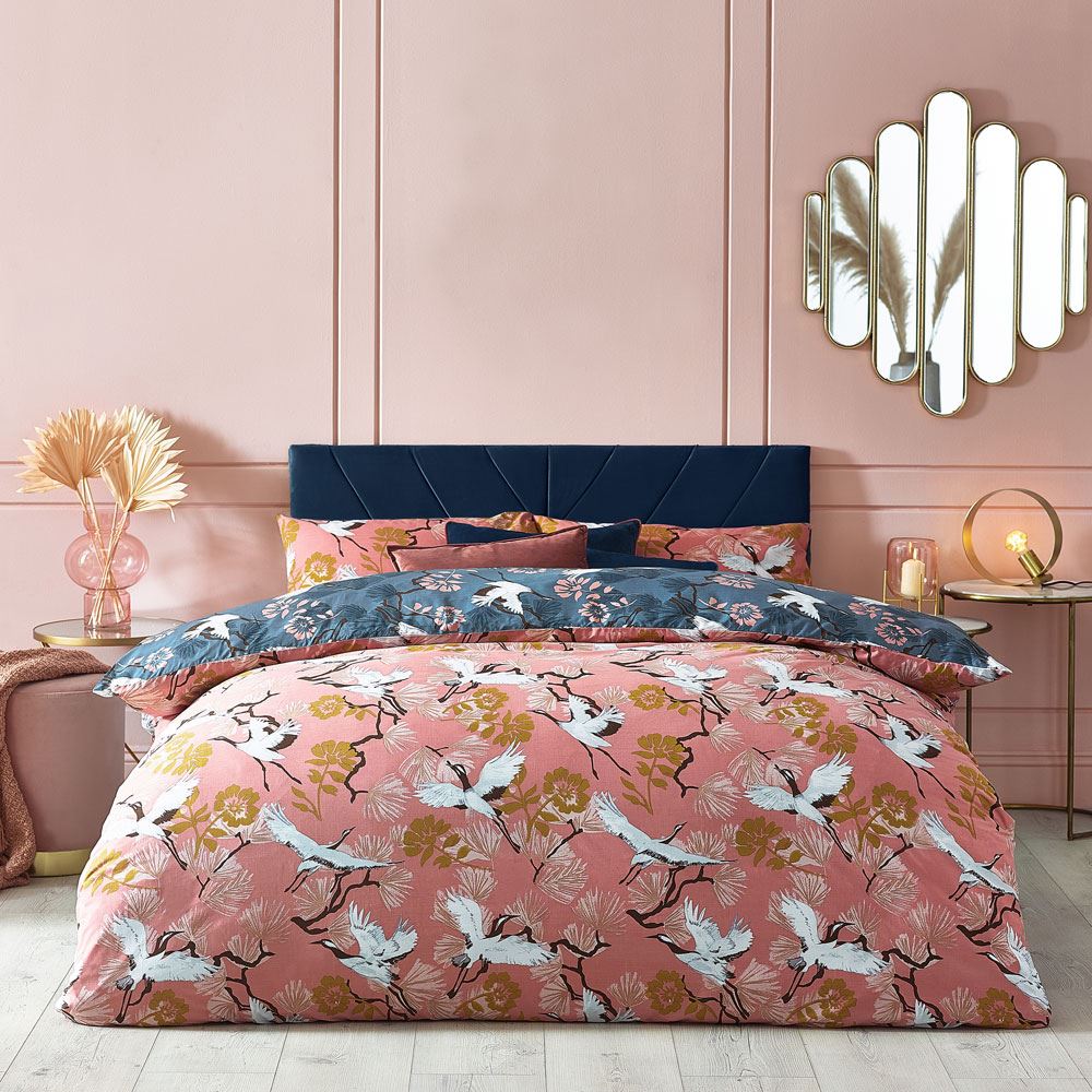 Furn Demoiselle Tropical Print Reversible Duvet Cover Set