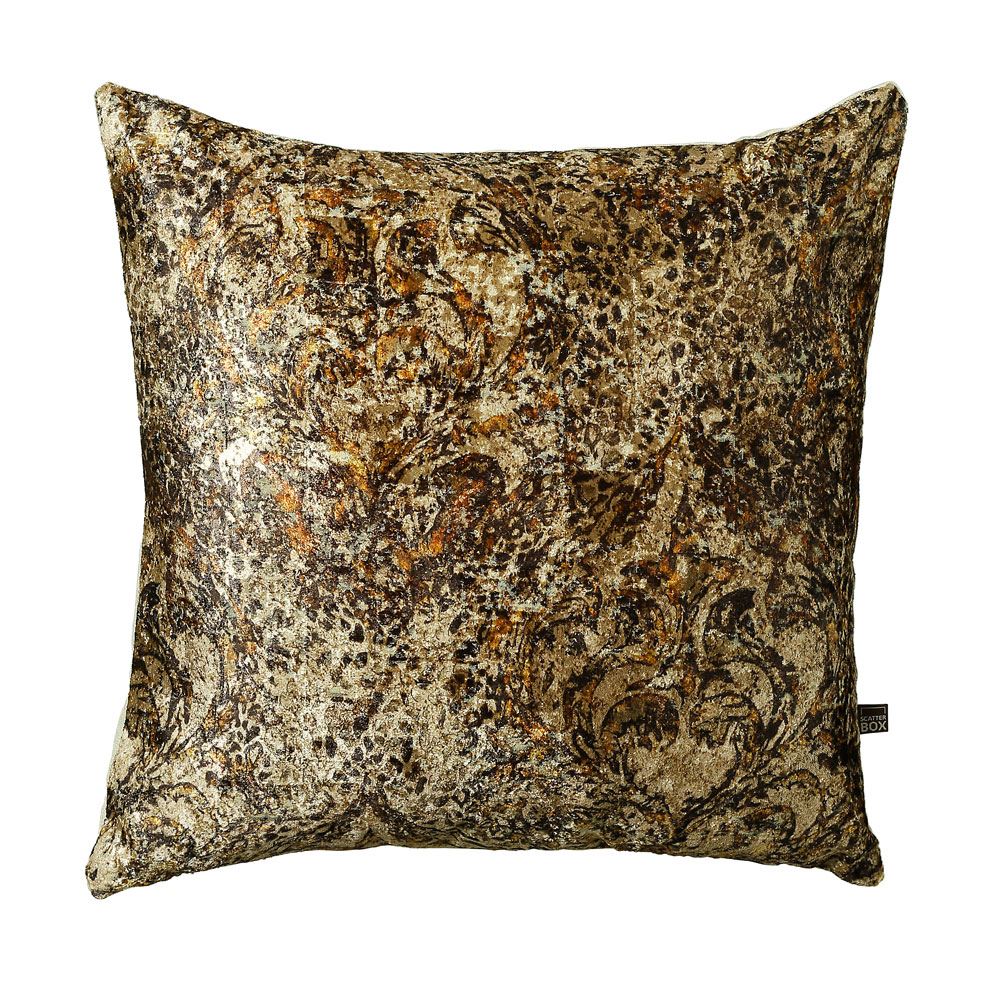 Scatter Box Sumatra Cut Velvet Feather Filled Cushion, Multi