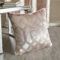 Curtina Darla Foil Print Velvet Piped Edge Filled Cushion
