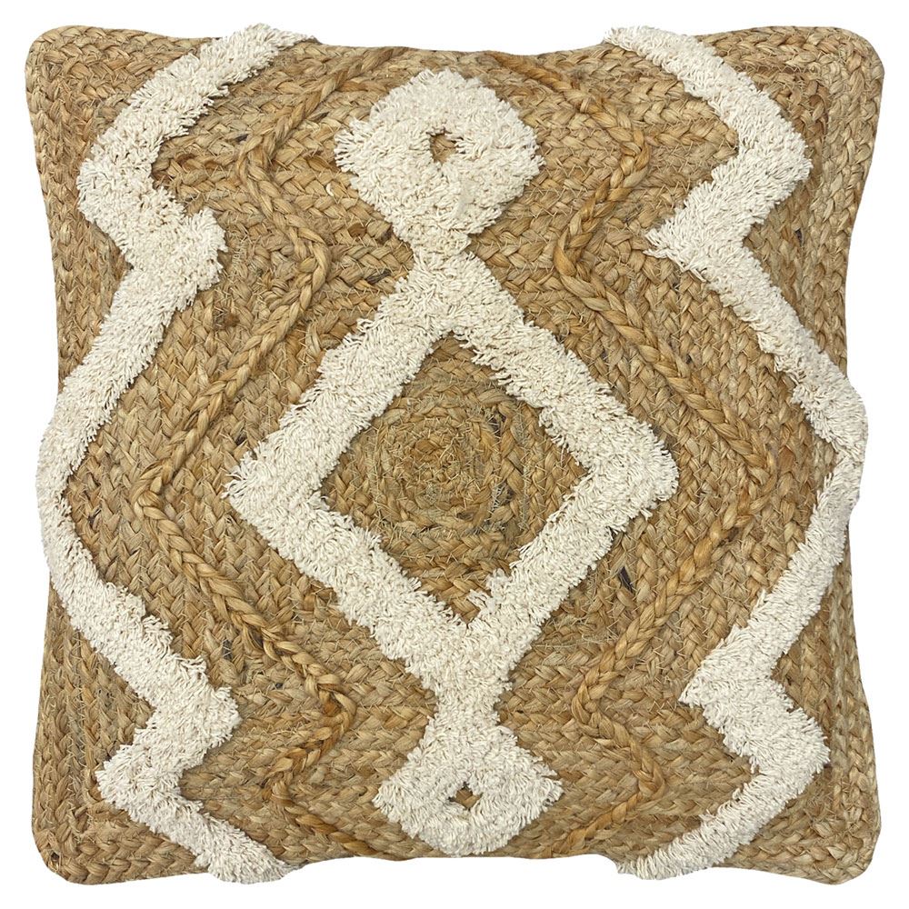 Furn Jana Braided Jute Rich Cushion Cover
