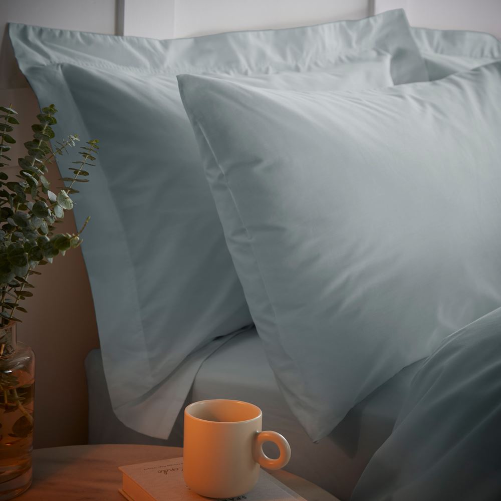 Bianca Tencel Plain Dye Cotton Rich Percale 200 Thread Count Duvet Cover and Pillowcase Set