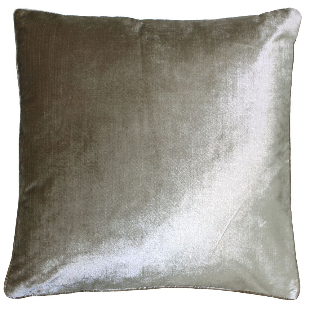 Riva Paoletti Luxe Soft Faux Velvet Piped Cushion Cover