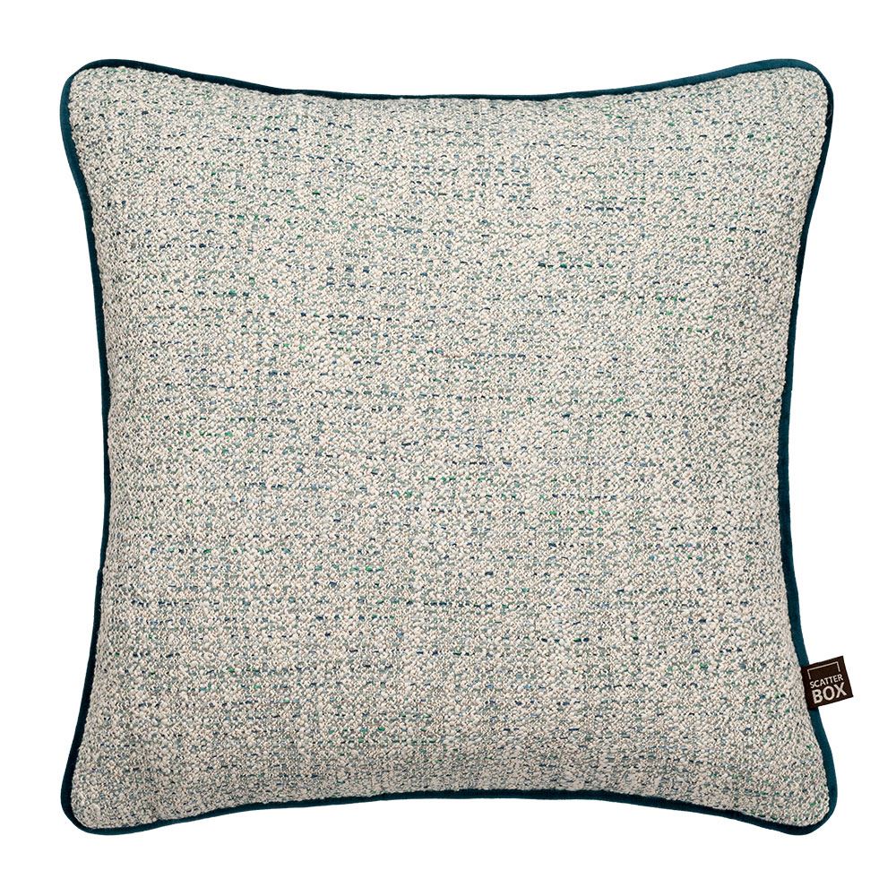 Scatter Box Leah Textured Woven Feather Filled Piped Edge Cushion