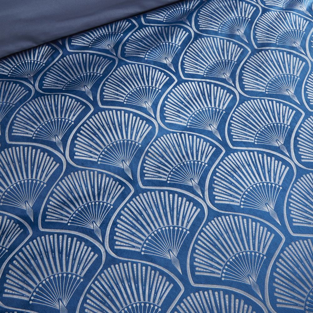Catherine Lansfield Art Deco Pearl Shell Print Duvet Cover Set