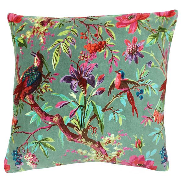 Riva Paoletti Paradise Faux Velvet Cushion Cover, 50 x 50 Cm